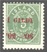 Iceland Scott 45 Mint